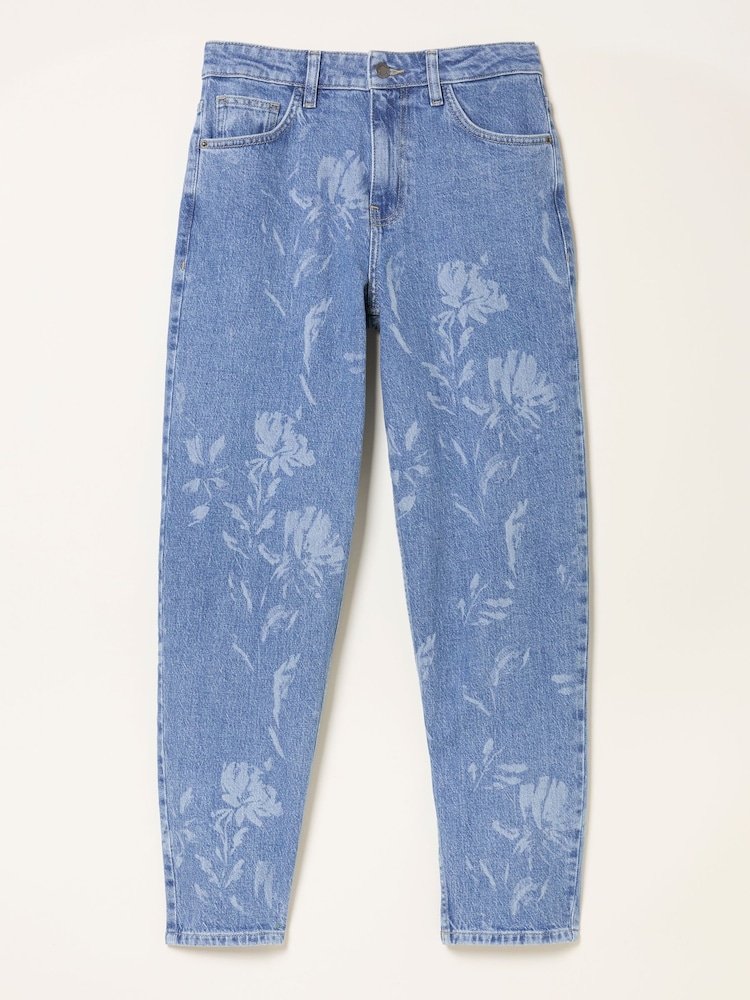 FatFace Marlow Blue Denim Taper Leg Jeans - Image 6 of 6