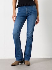 FatFace Katrine Denim Dark Blue Skinny Bootcut Jeans - Image 1 of 5