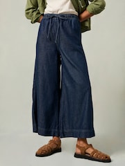 FatFace Connie Rinse Wash Wide Leg Culotte - Image 1 of 8
