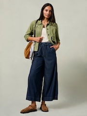 FatFace Connie Rinse Wash Wide Leg Culotte - Image 3 of 8