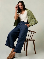 FatFace Connie Rinse Wash Wide Leg Culotte - Image 6 of 8