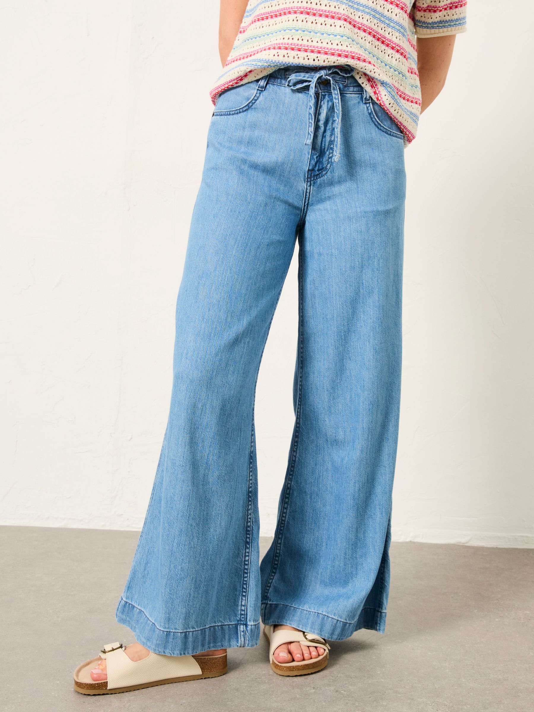 Buy FatFace Amberley Blue Denim Wide Leg Jeans from Next Croatia