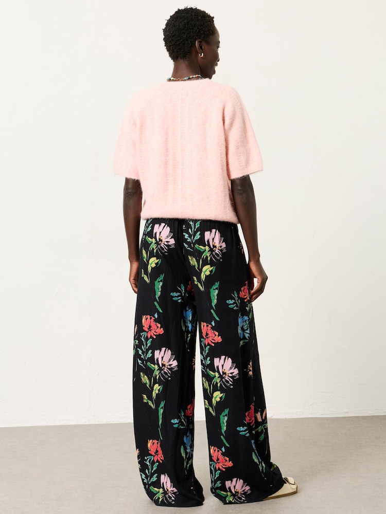 FatFace Zelda painted floral Wide Leg Trouser - Image 2 of 6