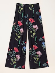 FatFace Zelda painted floral Wide Leg Trouser - Image 6 of 6