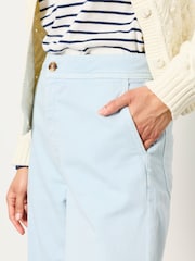 FatFace Light Blue Wide Leg Cropped Trousers - Image 3 of 6