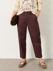 FatFace Blazey Plum Purple Tapered Chino Trouser - Image 1 of 5