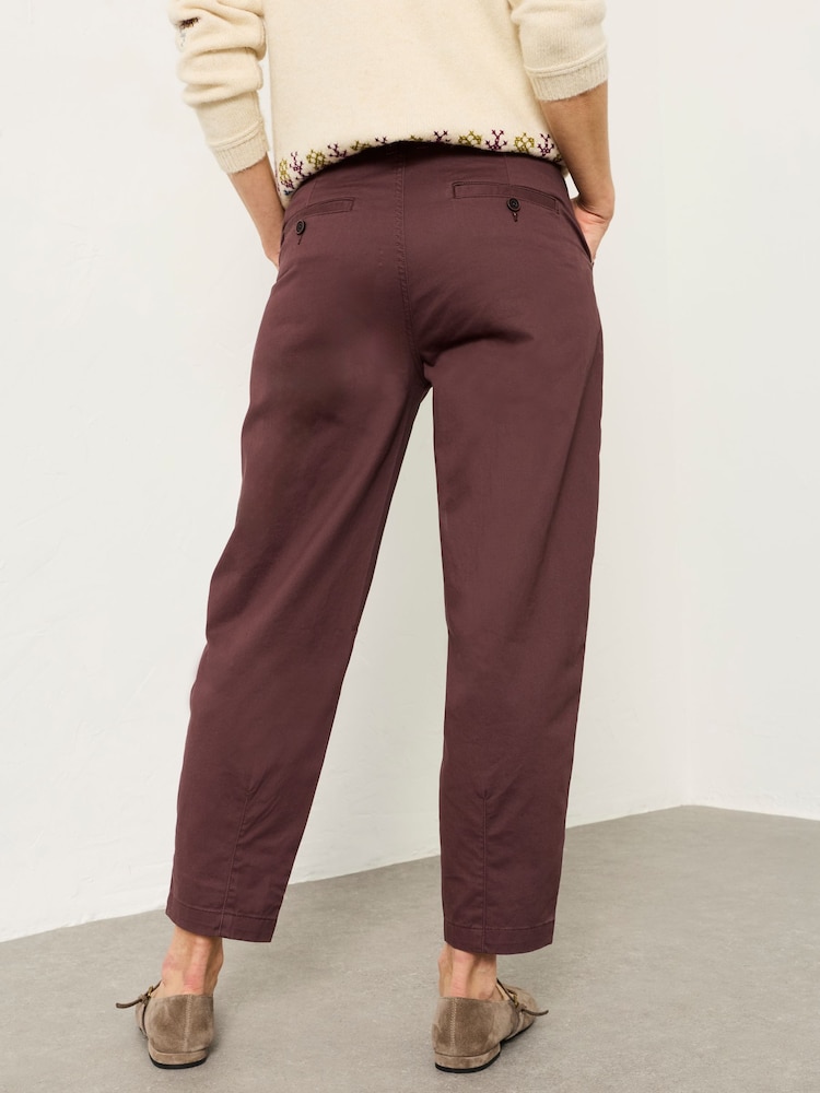 FatFace Blazey Plum Purple Tapered Chino Trouser - Image 2 of 5