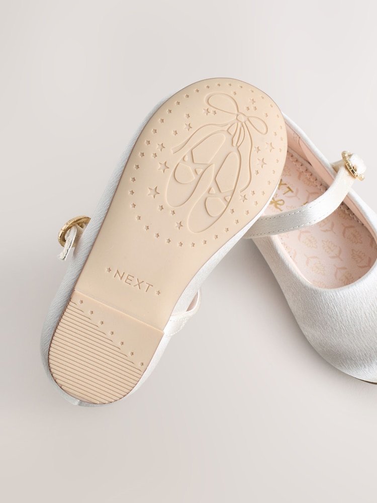 Ivory Wide Fit (G) Flower Girl Occasion Mary Jane Shoes - Image 5 of 5 Ivory Wide Fit (G) Flower Girl Occasion Mary Jane Shoes - Image 5 of 5