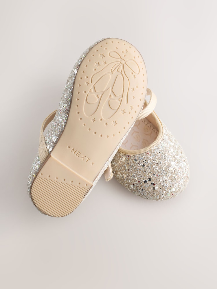 Champagne Gold Wide Fit (G) Flower Girl Occasion Mary Jane Shoes - Image 5 of 5 Champagne Gold Wide Fit (G) Flower Girl Occasion Mary Jane Shoes - Image 5 of 5