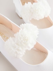 Branco - Satin Flower Girl Occasion Mary Jane Shoes - Imagem 4 de 6