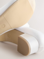 Branco - Satin Flower Girl Occasion Mary Jane Shoes - Imagem 5 de 6