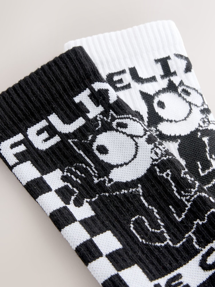 أسود/أبيض - Felix License Cushioned Sports Socks 2 Pack - صورة 3 من 3 أسود/أبيض - Felix License Cushioned Sports Socks 2 Pack - صورة 3 من 3