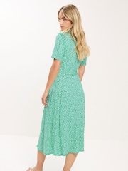 M&Co Petite Ditsy Tie Waist Midi Dress - Bild 3 von 5
