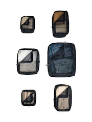 Antler Packing Cubes in Navy Blue - Set mit 6 - Bild 1 von 2