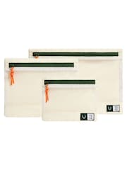 Antler Essential Travel Pouches in Stone - Set mit 3 - Bild 1 von 3