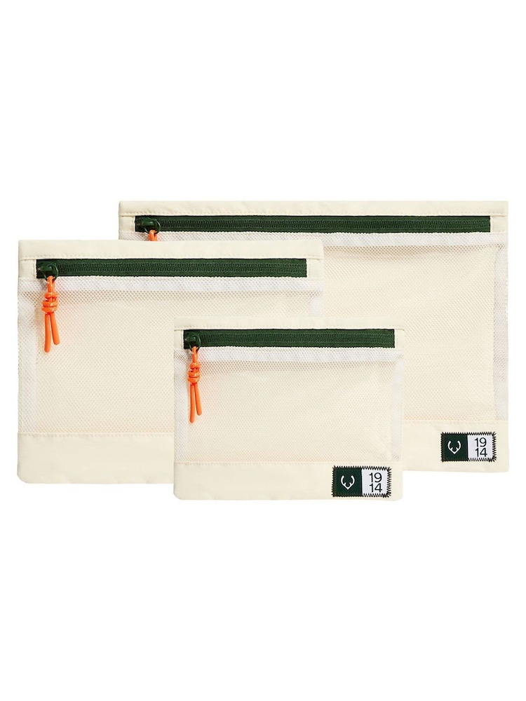 Antler Essential Travel Pouches in Stone - Set mit 3 - Bild 1 von 3