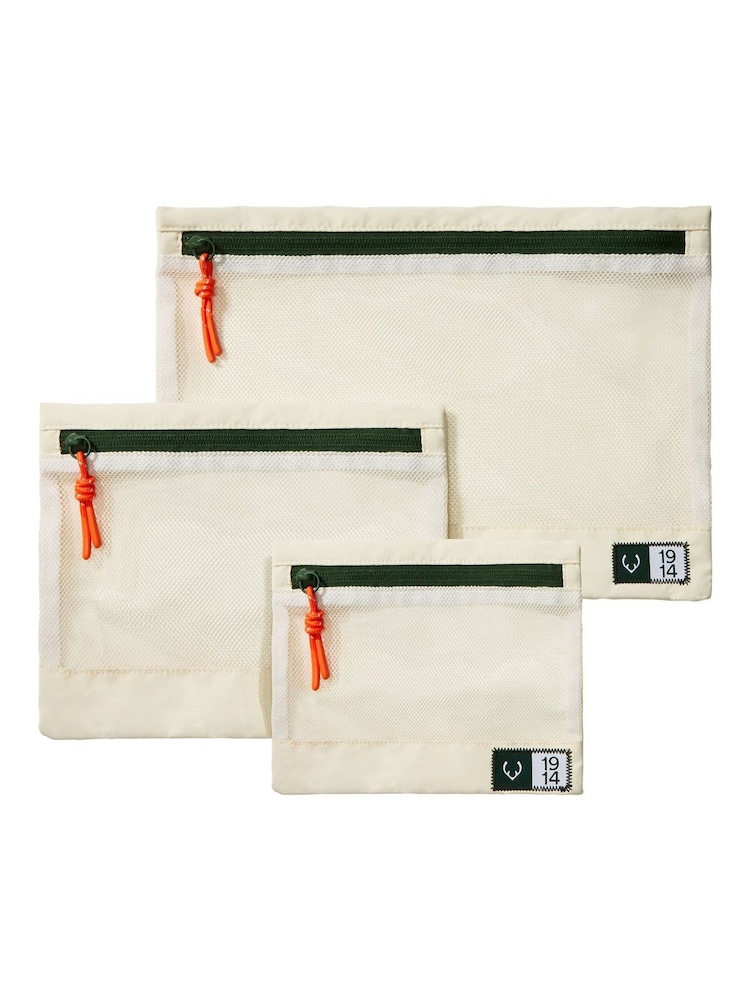 Antler Essential Travel Pouches in Stone - Set mit 3 - Bild 2 von 3