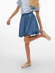 VERO MODA Blue Denim Balloon Skirt - Image 2 of 3