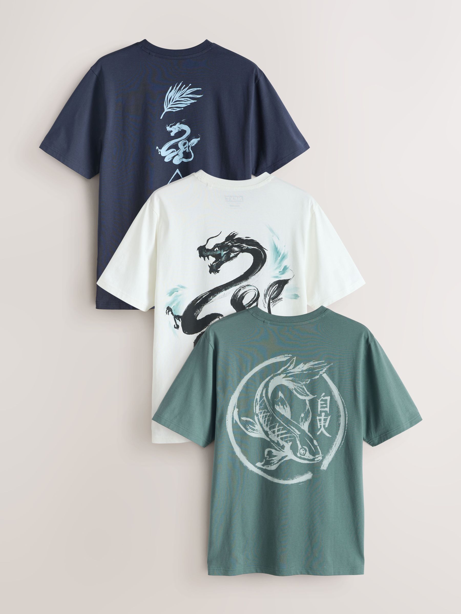 CURTIS グラフィック Tシャツ XL ホワイト Cards Oversized Graphic T-Shirt – White – Quest Clothing