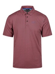 Ted Baker Red Men's Fairway Ted Golf Polo Shirt - Image 1 of 4