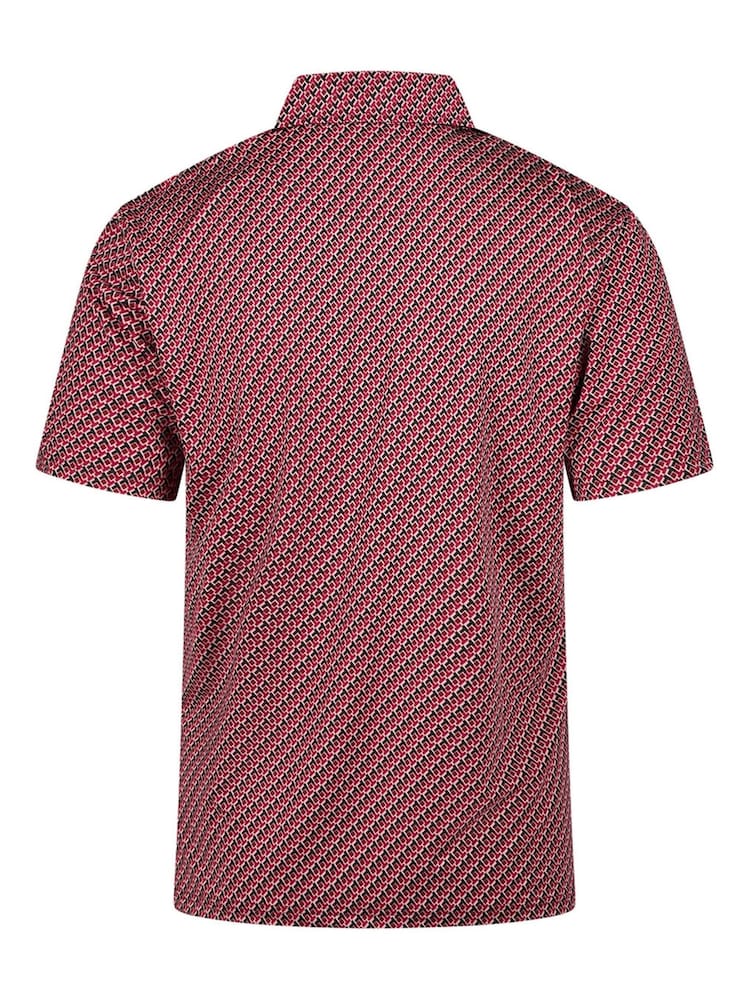 Ted Baker Red Men's Fairway Ted Golf Polo Shirt - Image 2 of 4