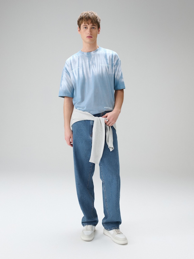 Blue Tie Dye Heavyweight T-Shirt - Image 2 of 8