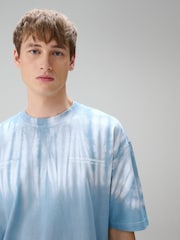 Blue Tie Dye Heavyweight T-Shirt - Image 4 of 8