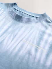 Blue Tie Dye Heavyweight T-Shirt - Image 7 of 8