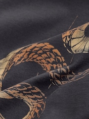 Black Snake Graphic Lightweight T-Shirt - Image 9 of 10