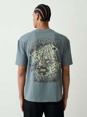 Green Grateful Dead Relaxed Fit Band Graphic Print T-Shirt - Image 1 of 10