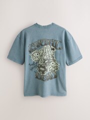 Green Grateful Dead Relaxed Fit Band Graphic Print T-Shirt - Image 7 of 10