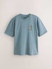 Green Grateful Dead Relaxed Fit Band Graphic Print T-Shirt - Image 8 of 10