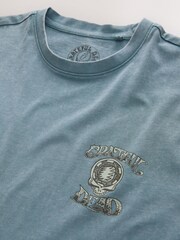 Green Grateful Dead Relaxed Fit Band Graphic Print T-Shirt - Image 9 of 10