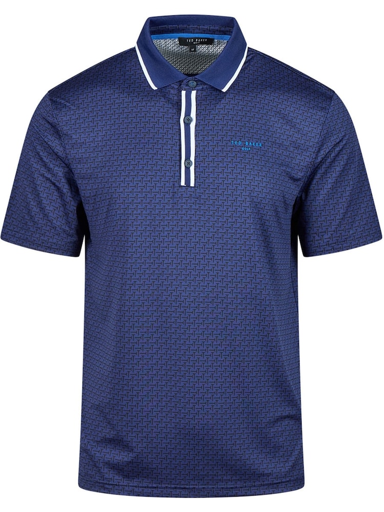 Ted Baker Blue Men's Parre Golf Polo Shirt - Image 1 of 4