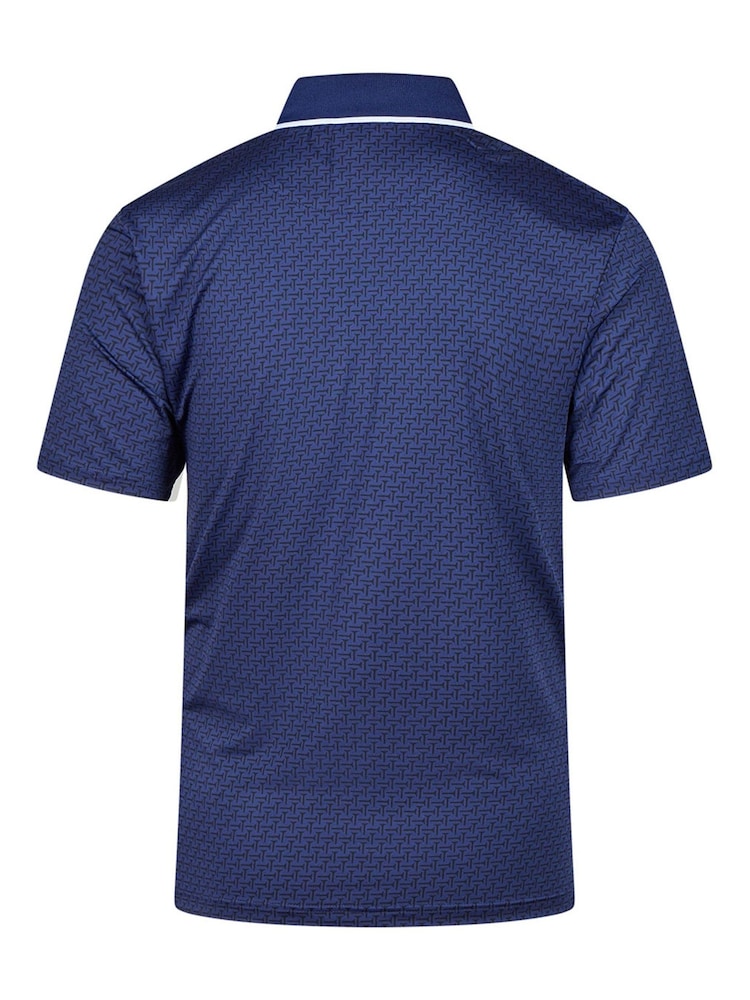 Ted Baker Blue Men's Parre Golf Polo Shirt - Image 2 of 4