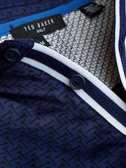 Ted Baker Blue Men's Parre Golf Polo Shirt - Image 3 of 4