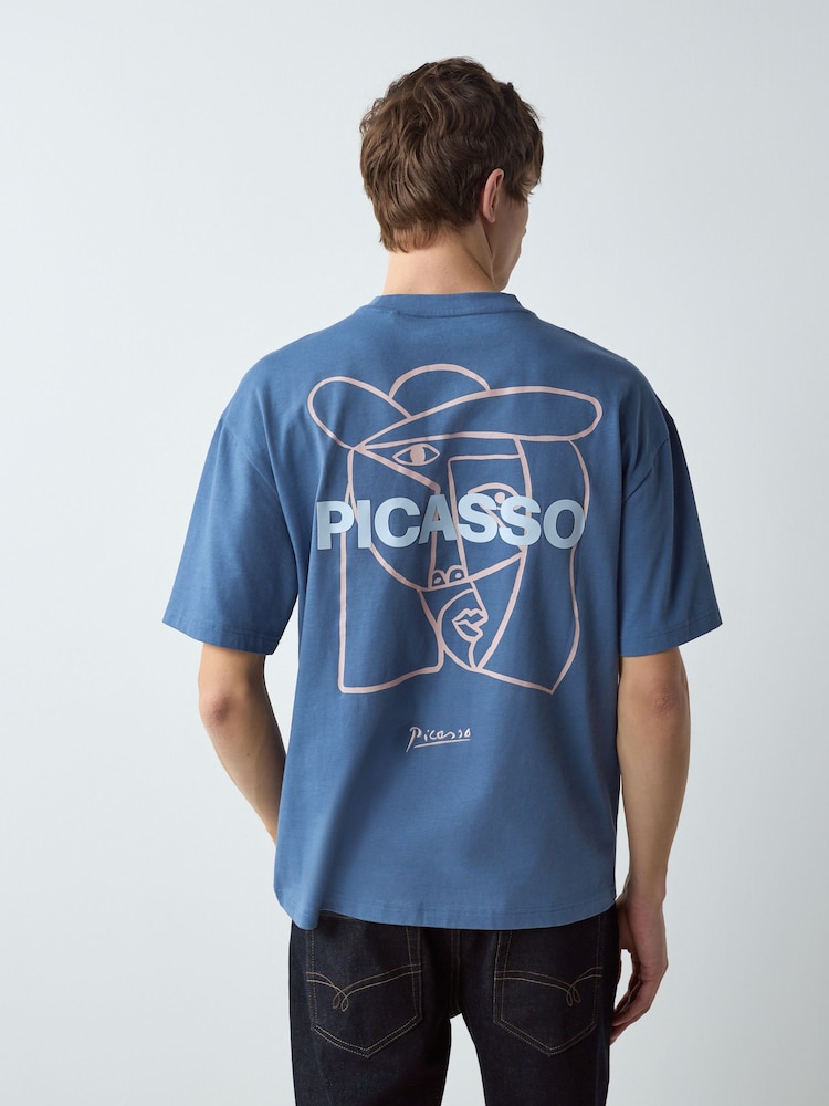 Blue Picasso Relaxed Fit Artist License T-Shirt - Image 1 of 9