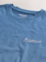 Blue Picasso Relaxed Fit Artist License T-Shirt - Image 9 of 9