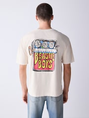 Ecru Beastie - 常规版型 - Band Graphic 印花 T恤 - 9的图像1｝