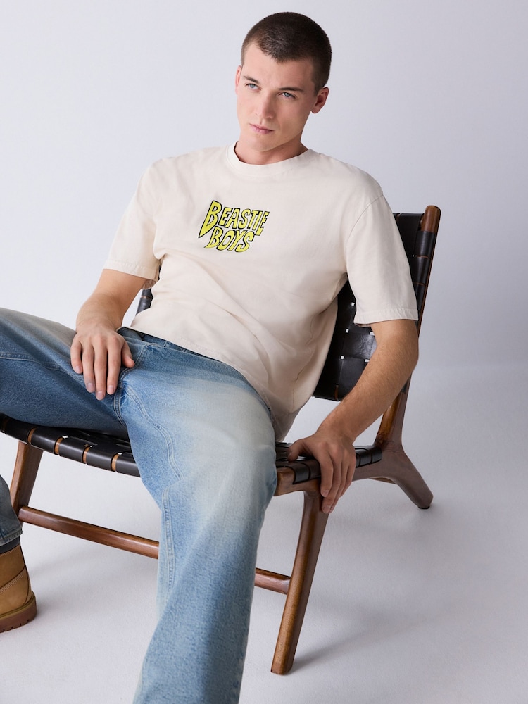 Ecru Beastie - 常规版型 - Band Graphic 印花 T恤 - 9的图像2｝
