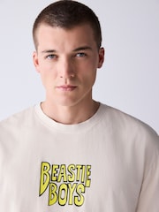 Ecru Beastie - 常规版型 - Band Graphic 印花 T恤 - 9的图像4｝