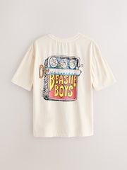 Ecru Beastie - 常规版型 - Band Graphic 印花 T恤 - 9的图像6｝