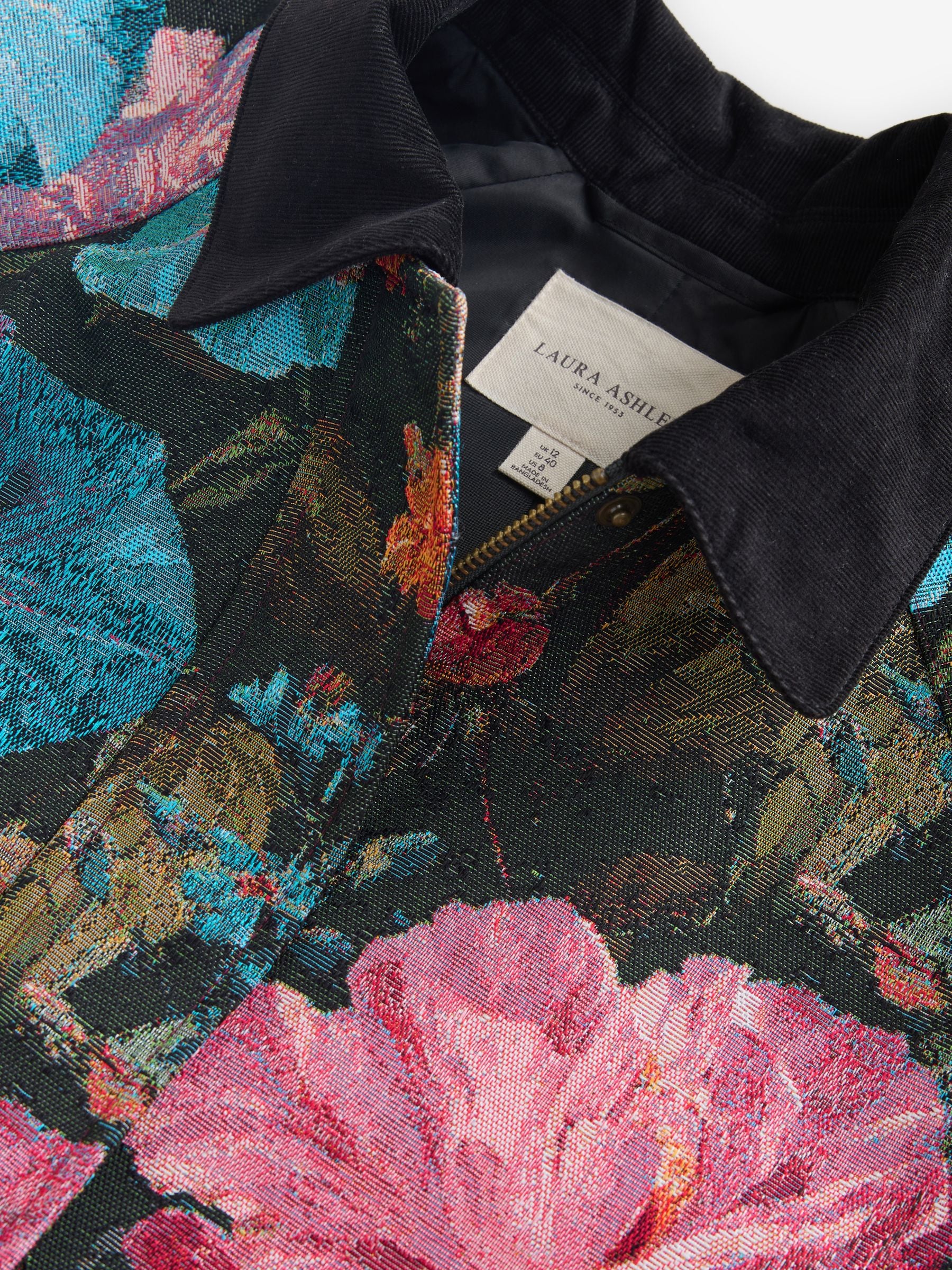 Buy Laura Ashley Tapestry Uffington Floral Zip through Jacket from