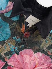 Laura Ashley Tapestry Uffington Floral Zip through Jacket - Image 6 of 8