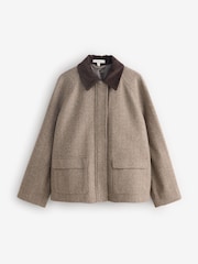 Laura Ashley Brown Heritage Zip through Jacket - Image 5 of 7