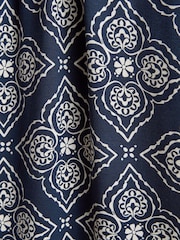 Joules Nia Navy Geo V-neck Long Sleeve Midaxi Dress - Image 7 of 8