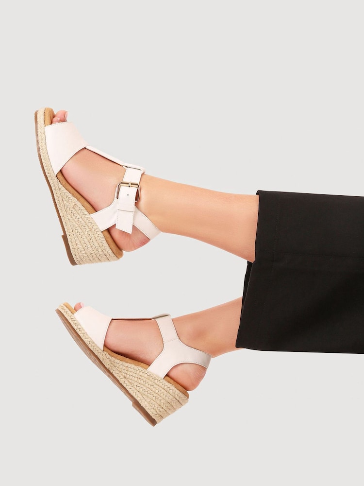 Pavers White Casual Buckled Espadrilles - Image 1 of 5