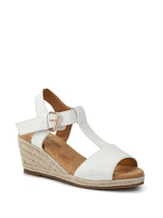 Pavers White Casual Buckled Espadrilles - Image 3 of 5