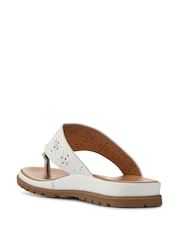 Pavers White Slip-On Toe-Post Sandals - Image 3 of 5