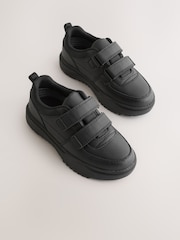 أسود - Waterproof Touch Fastening School Shoes - Image 1 of 5